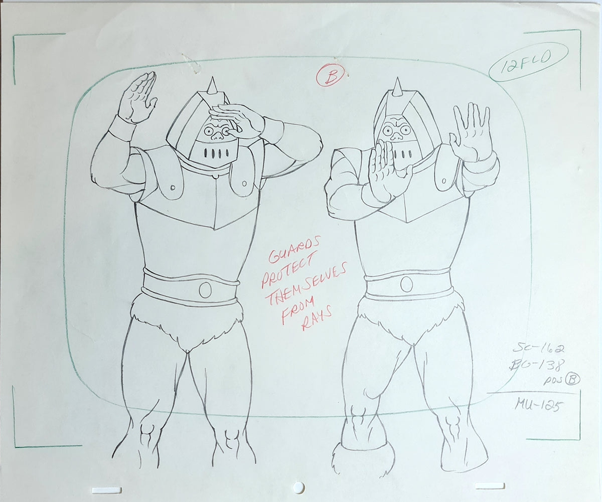 He-Man & The Masters Of The Universe Production Cel Drawing - 1714
