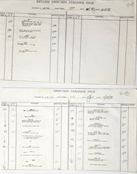 Load image into Gallery viewer, Lot of 25 Filmation Ghostbusters Storyboard &amp; Dialogue Pages - 3777
