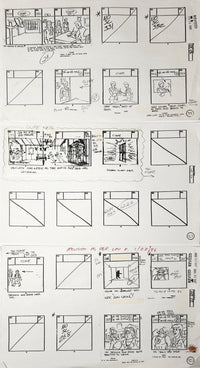 Load image into Gallery viewer, Lot of 25 Filmation Ghostbusters Storyboard &amp; Dialogue Pages - 3777
