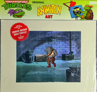 Load image into Gallery viewer, TMNT Teenage Mutant Ninja Turtles Animation Production Cel: Rocksteady - 2070
