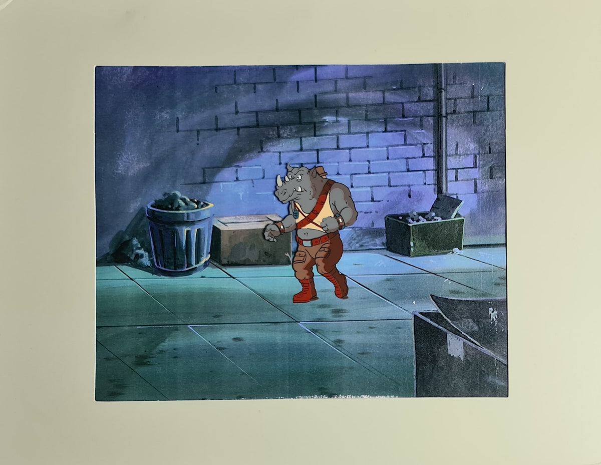 TMNT Teenage Mutant Ninja Turtles Animation Production Cel: Rocksteady - 2070