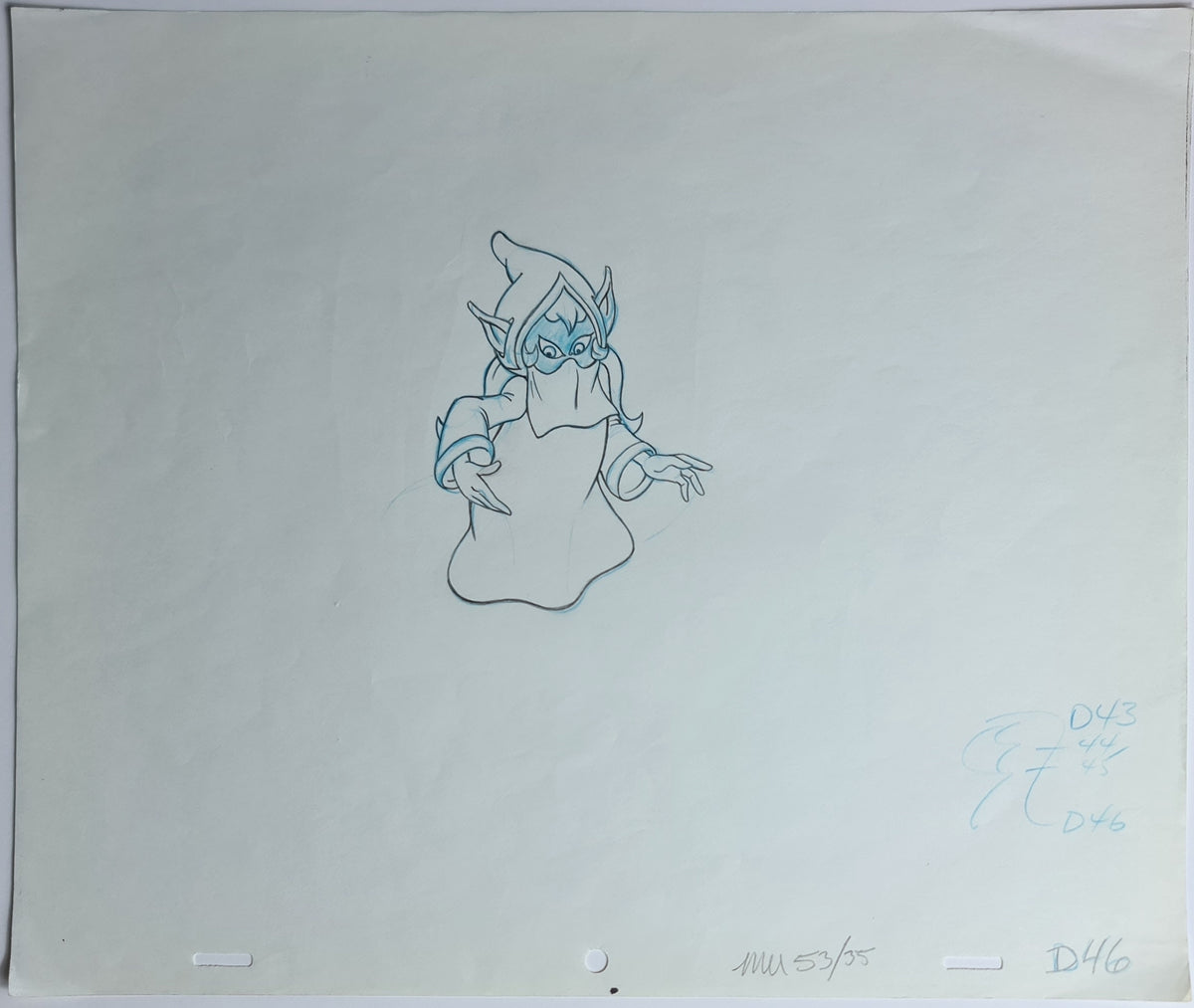 He-Man MOTU Animation Production Cel Drawing: Dree Elle - 2355