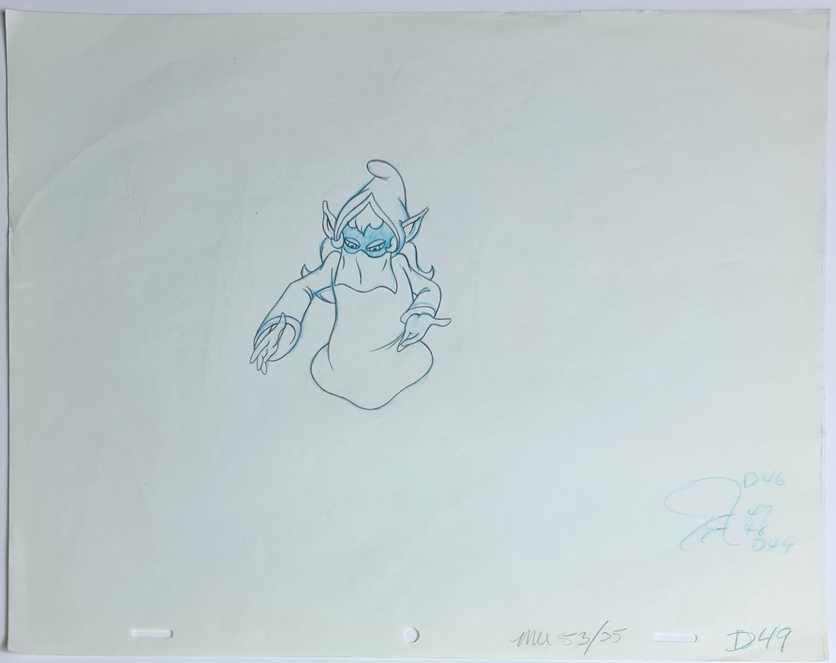 He-Man MOTU Animation Production Cel Drawing: Dree Elle - 2435