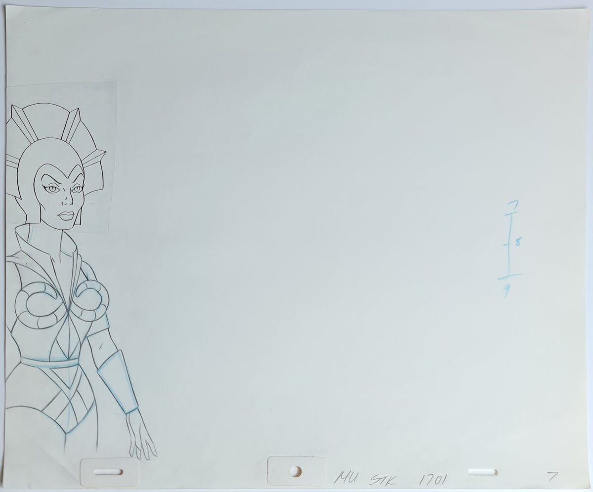 He-Man MOTU Animation Production Cel Drawing: Evil Lyn - 2439