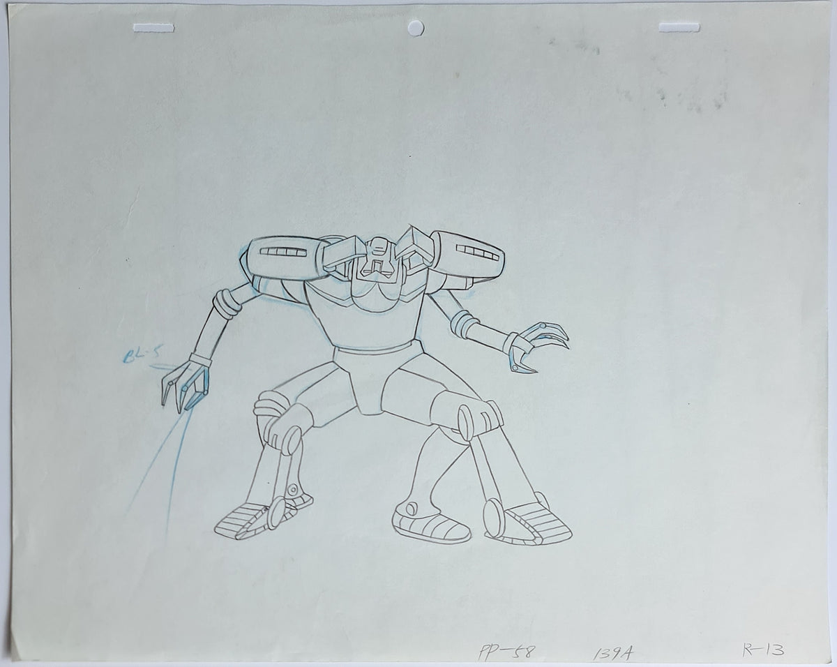 She-Ra Princess of Power Animation Production Cel Drawing: Multi Bot - 2490