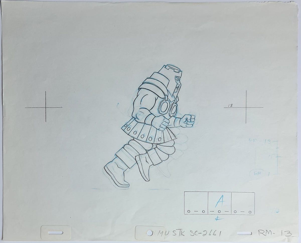 He-Man MOTU Animation Production Cel Drawing: Ram Man - 2508