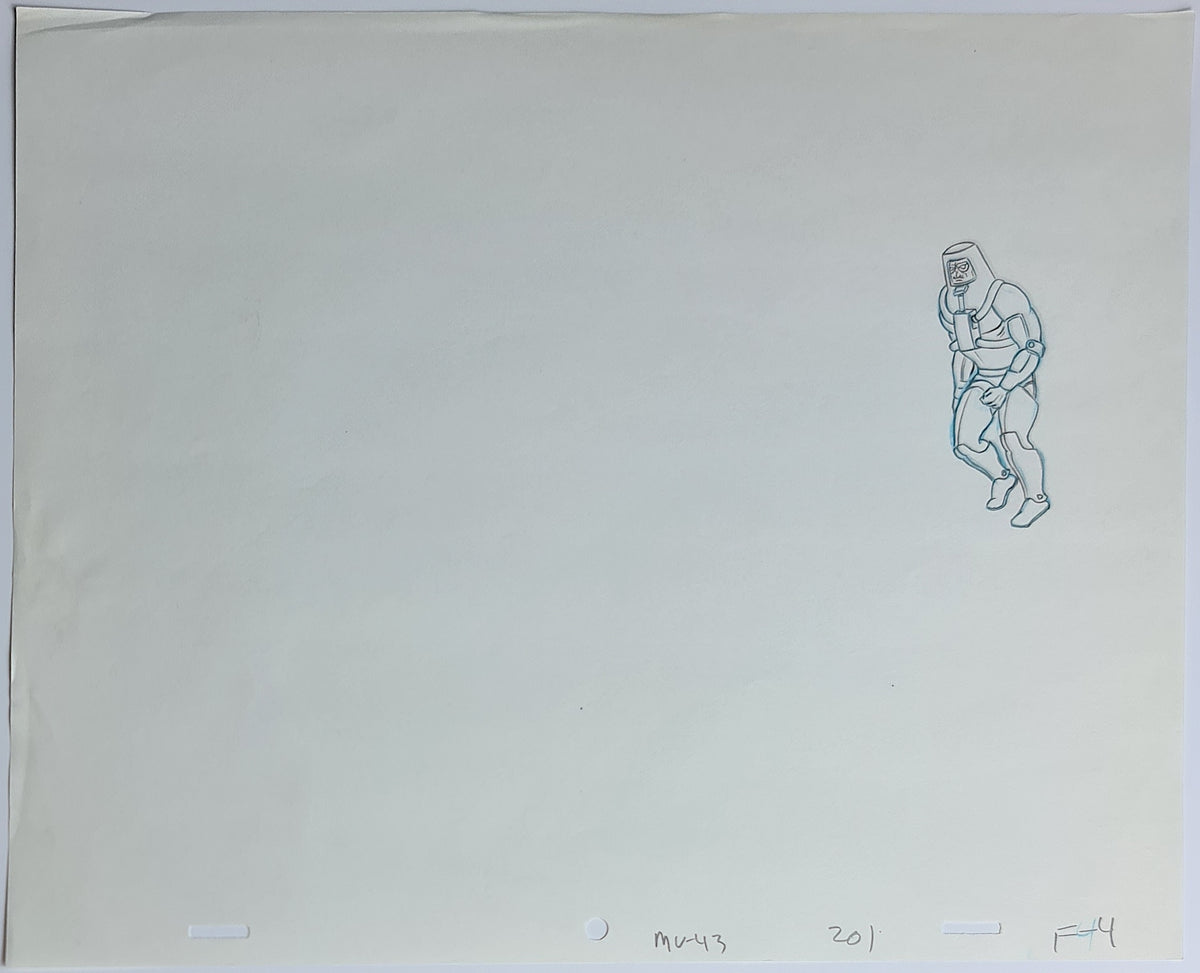 He-Man MOTU Animation Production Cel Drawing: Man-E-Faces - 2526