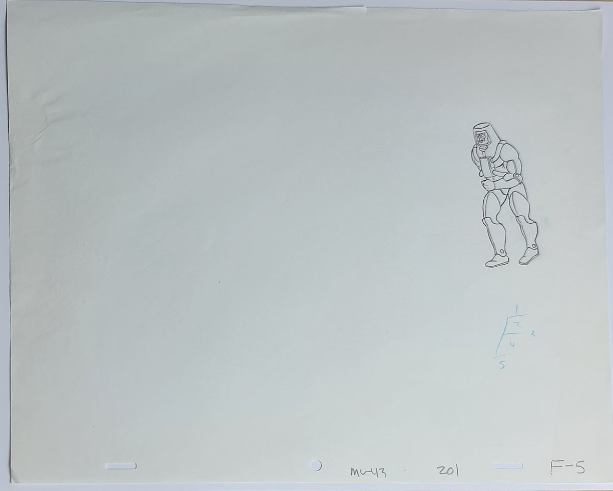 He-Man MOTU Animation Production Cel Drawing: Man-E-Faces - 2527