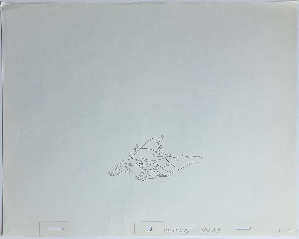 He-Man MOTU Animation Production Cel Drawing: Orko - 2532