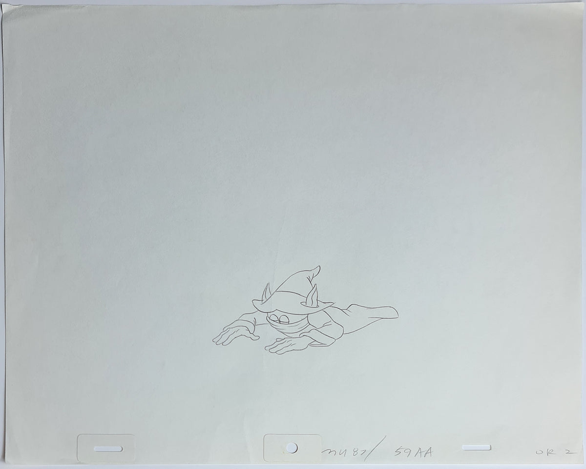 He-Man MOTU Animation Production Cel Drawing: Orko - 2532