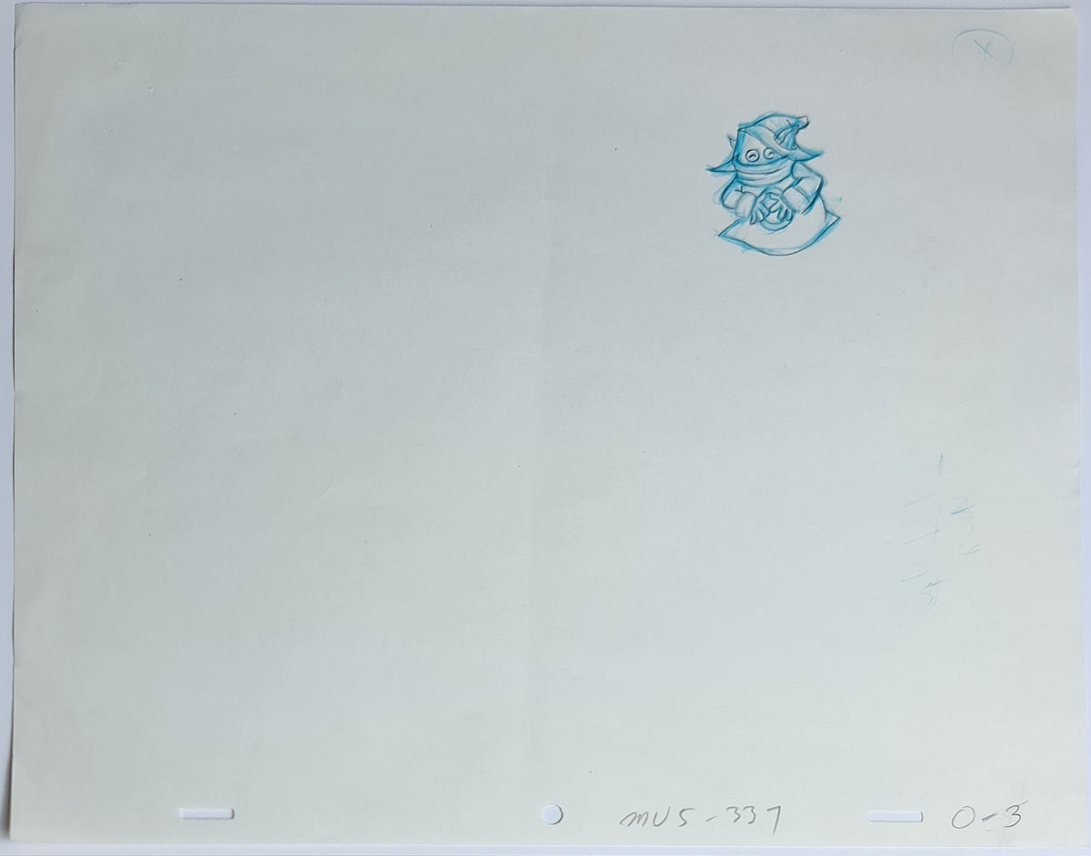 He-Man MOTU Animation Production Cel Drawing: Orko - 2536