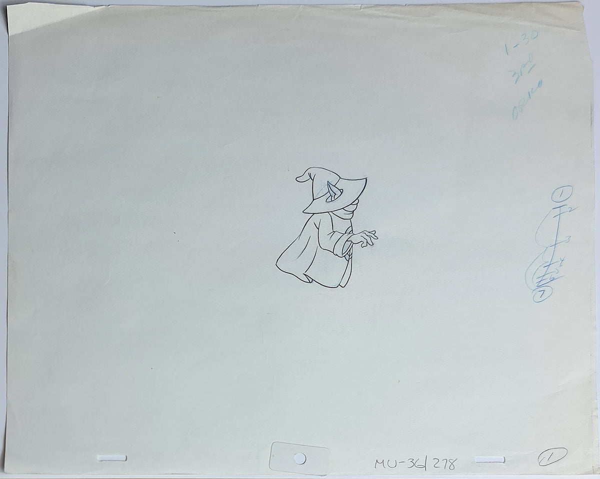 He-Man MOTU Animation Production Cel Drawing: Orko - 2538