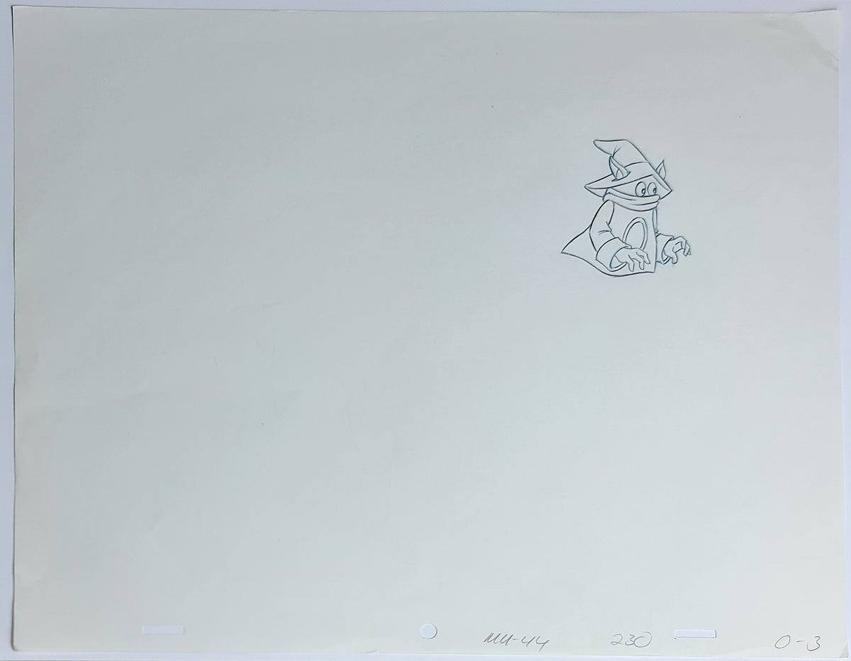 He-Man MOTU Animation Production Cel Drawing: Orko - 2539