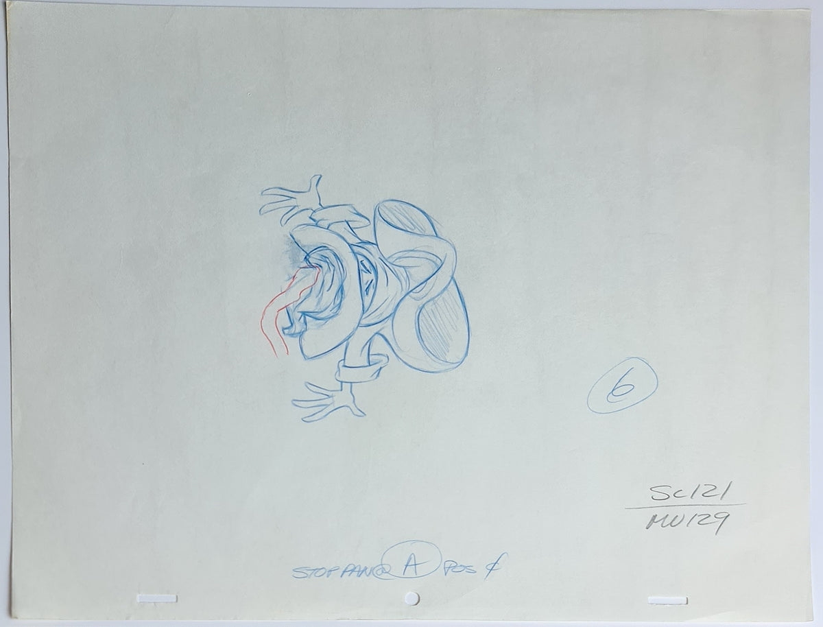 He-Man MOTU Animation Production Cel Drawing: Orko - 2540