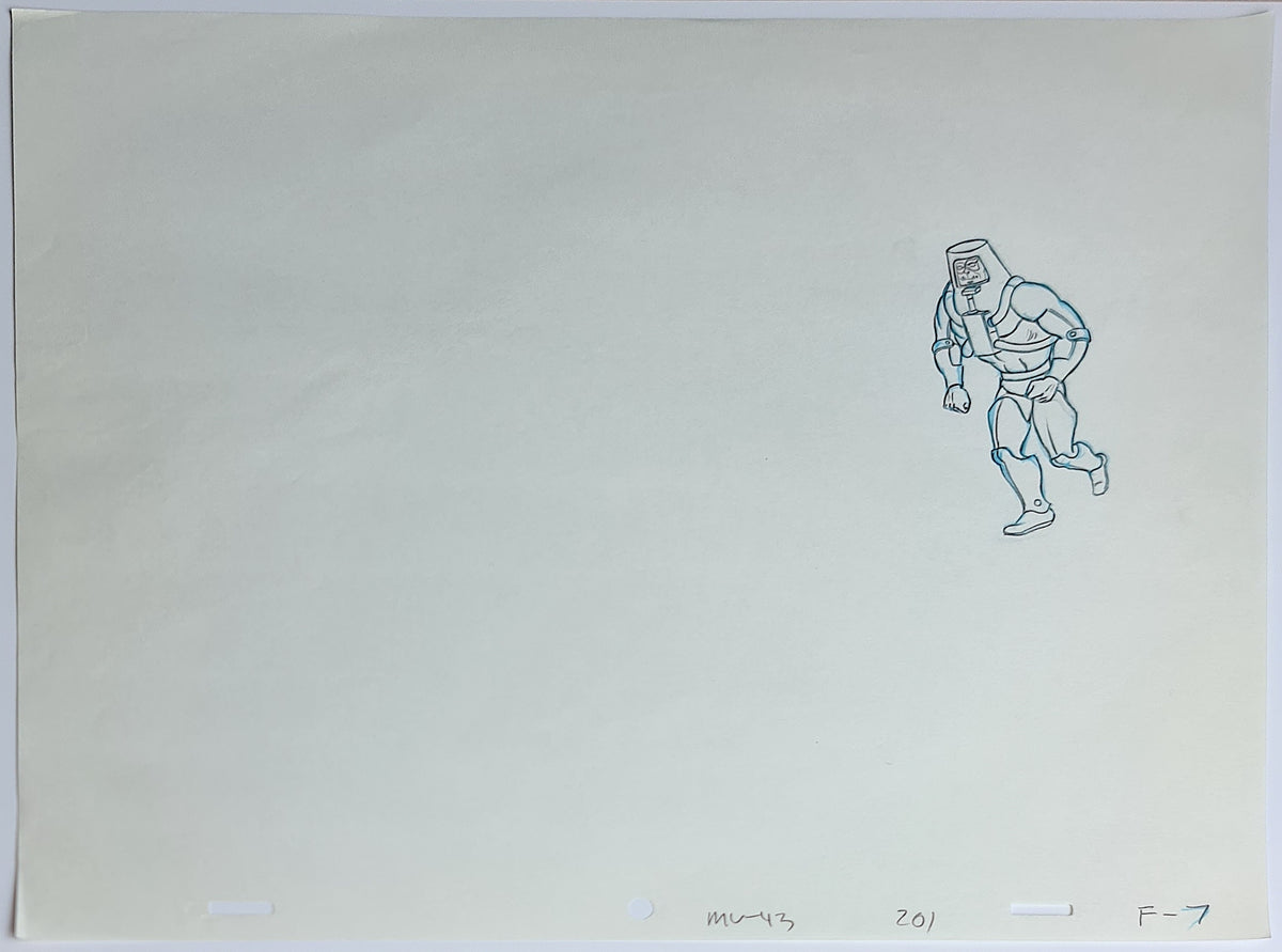 He-Man MOTU Animation Production Cel Drawing: Man-E-Faces - 2550