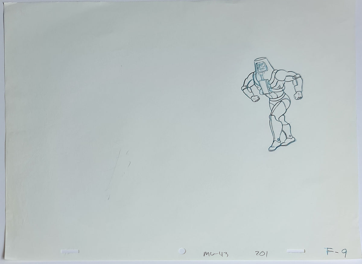 He-Man MOTU Animation Production Cel Drawing: Man-E-Faces - 2552