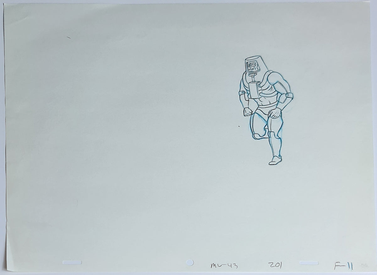 He-Man MOTU Animation Production Cel Drawing: Man-E-Faces - 2554
