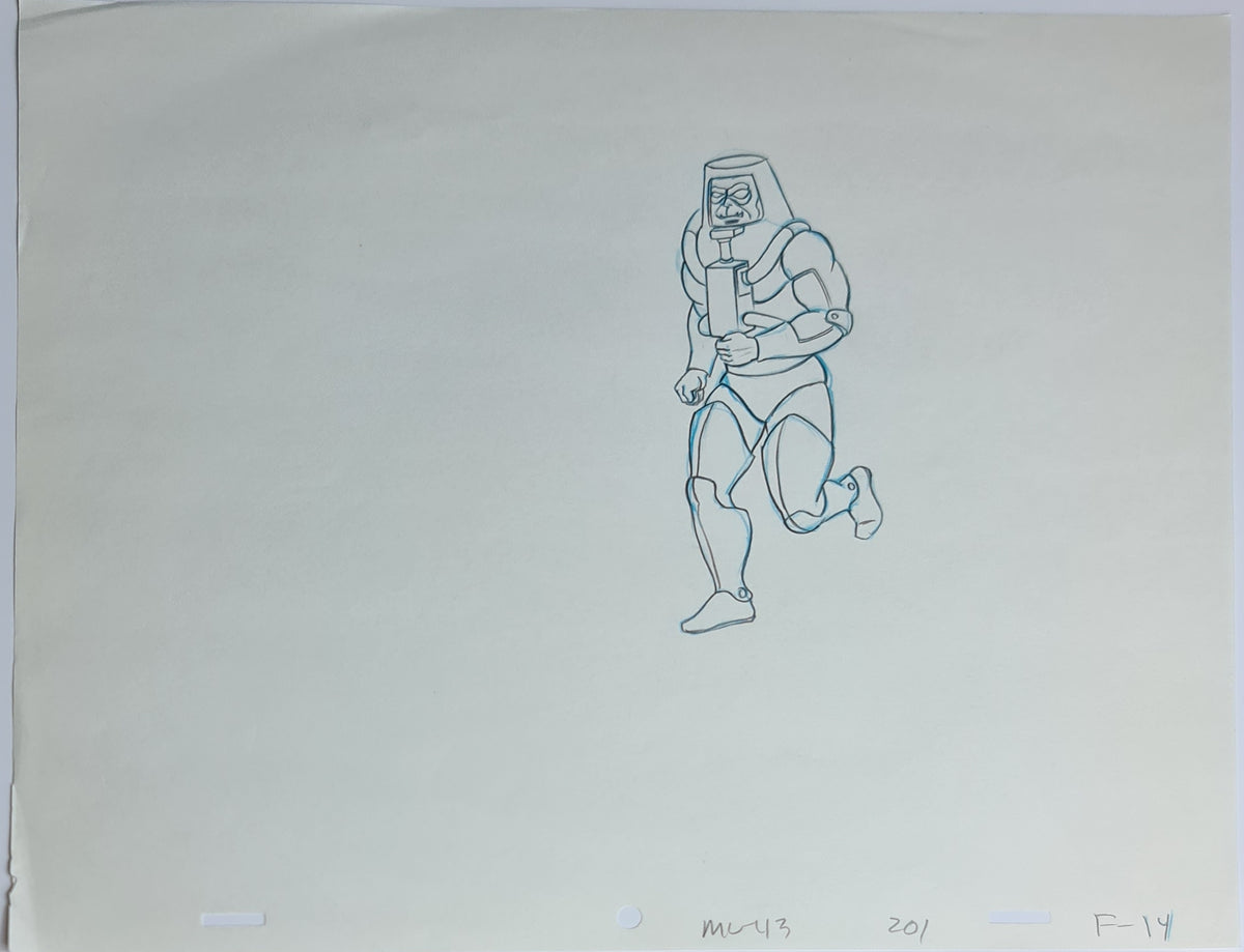 He-Man MOTU Animation Production Cel Drawing: Man-E-Faces - 2557