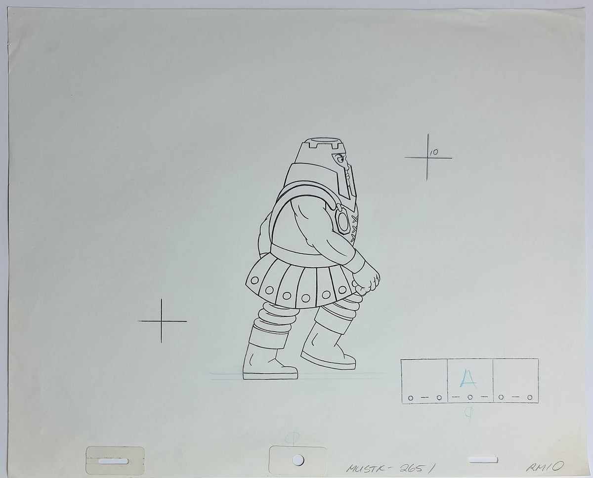 He-Man MOTU Animation Production Cel Drawing: Ram Man - 2564
