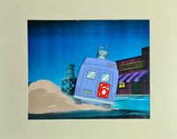 Load image into Gallery viewer, TMNT Teenage Mutant Ninja Turtles Animation Production Cel: News Van - 2601
