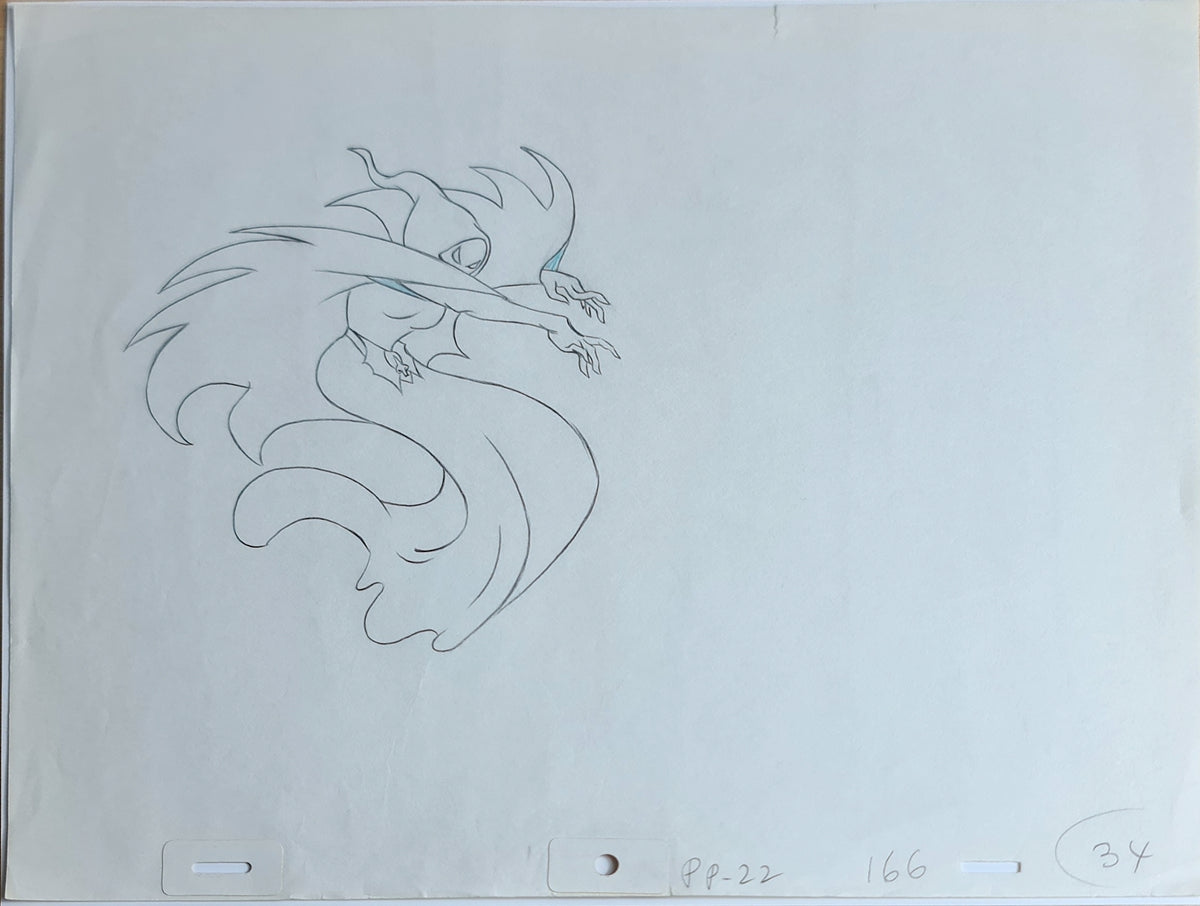 She-Ra Princess of Power Animation Production Cel Drawing: Shadow Weaver - 2766
