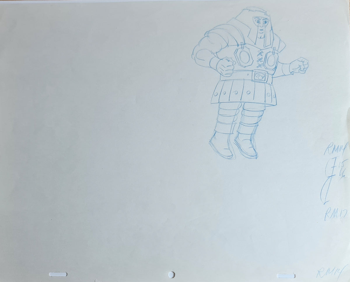 He-Man MOTU Animation Production Cel Drawing: Ram Man - 2768