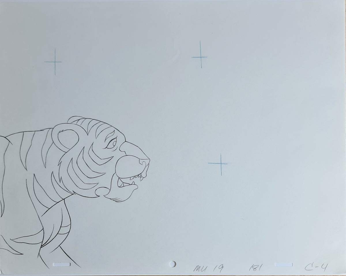 He-Man MOTU Animation Production Cel Drawing: Cringer - 2789