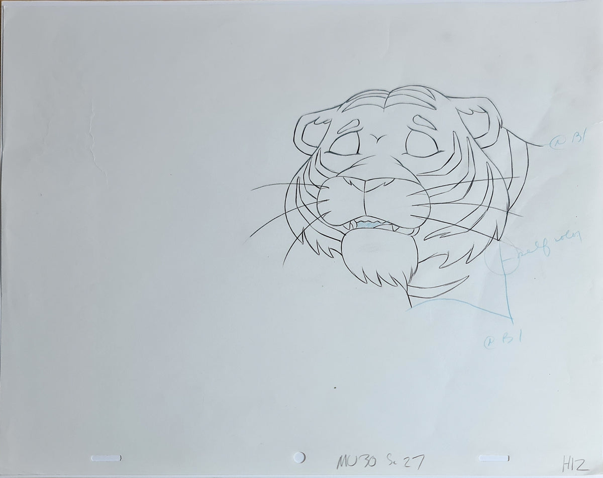 He-Man MOTU Animation Production Cel Drawing: Cringer - 2790