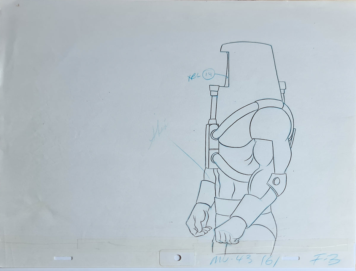 He-Man MOTU Animation Production Cel Drawing: Man-E-Faces - 2795
