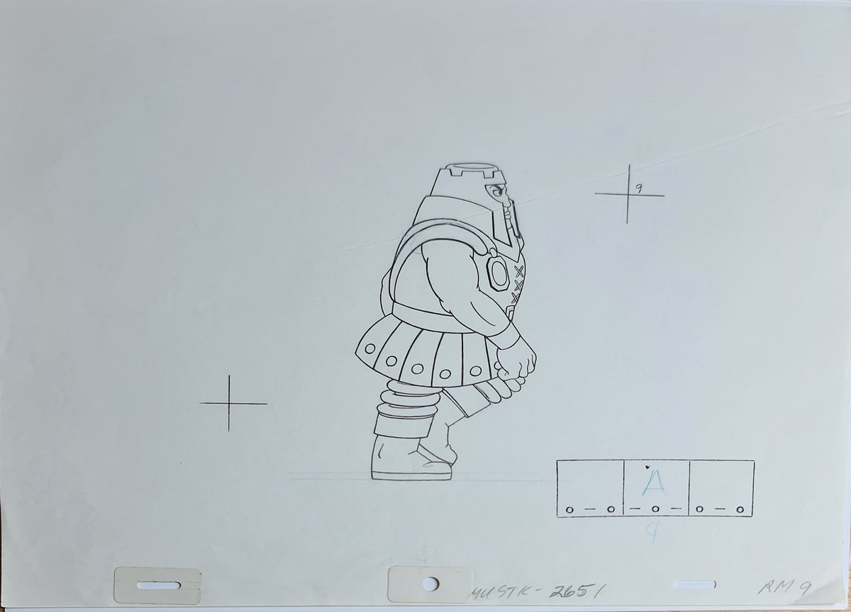 He-Man MOTU Animation Production Cel Drawing: Ram Man - 2802