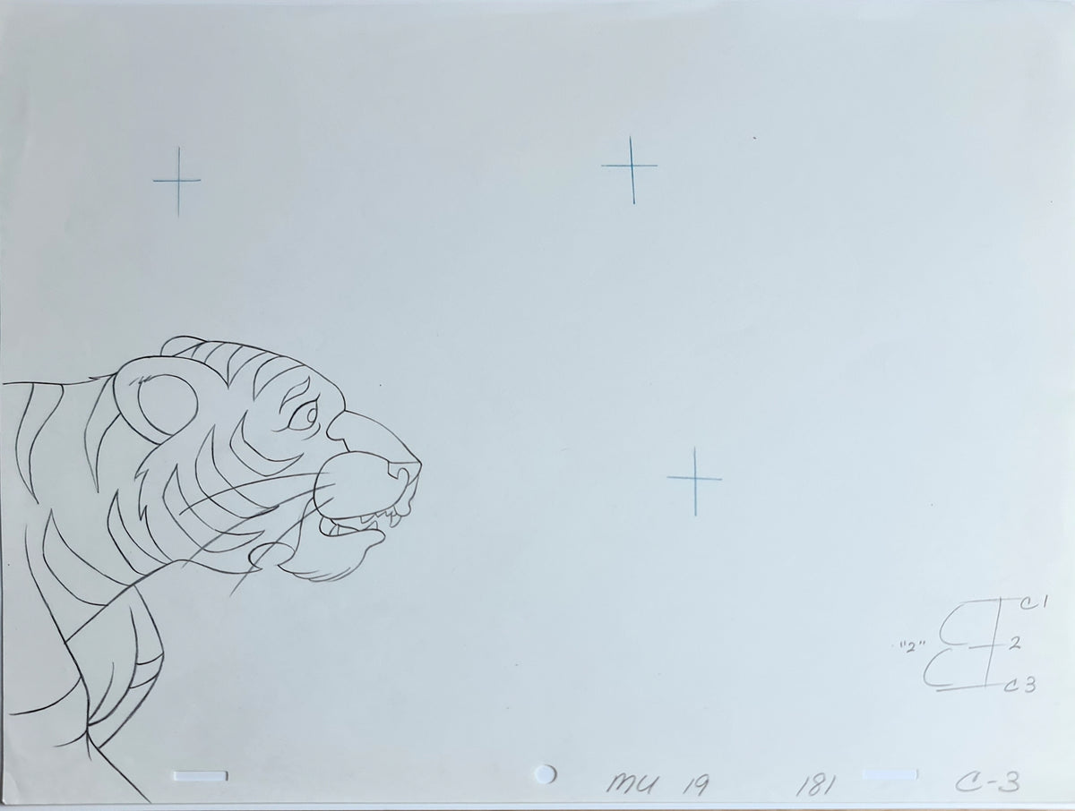 He-Man MOTU Animation Production Cel Drawing: Cringer - 2816