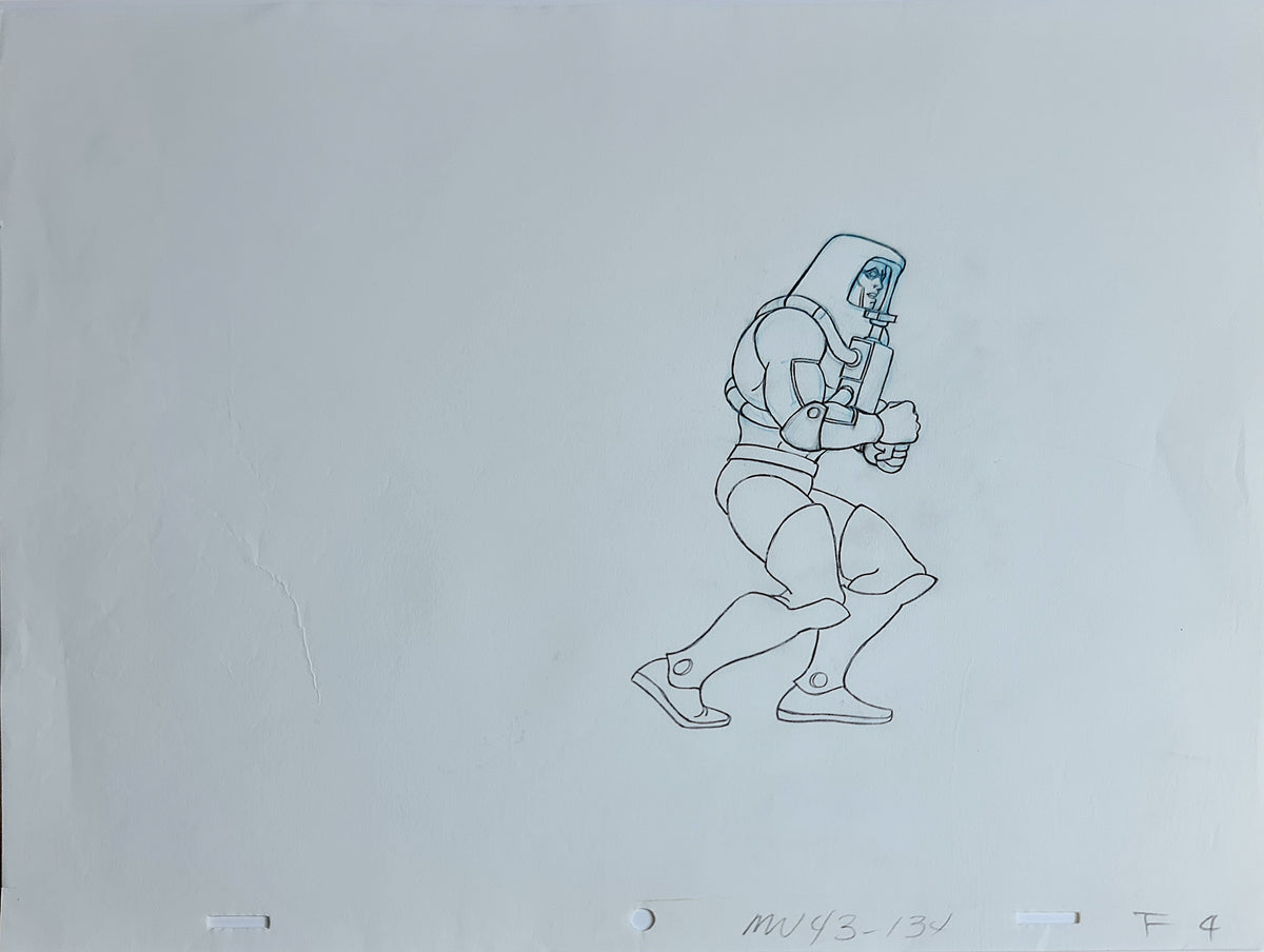 He-Man MOTU Animation Production Cel Drawing: Man-E-Faces - 2822