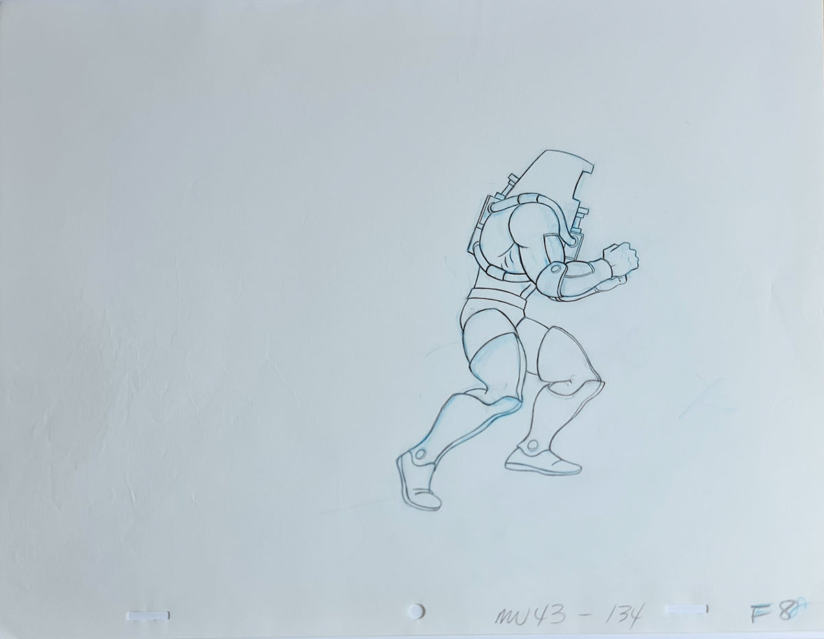 He-Man MOTU Animation Production Cel Drawing: Man-E-Faces - 2823
