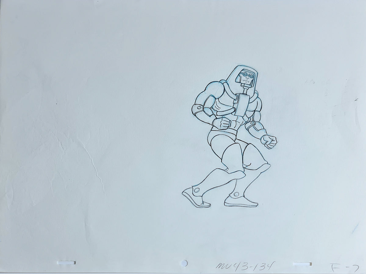 He-Man MOTU Animation Production Cel Drawing: Man-E-Faces - 2824
