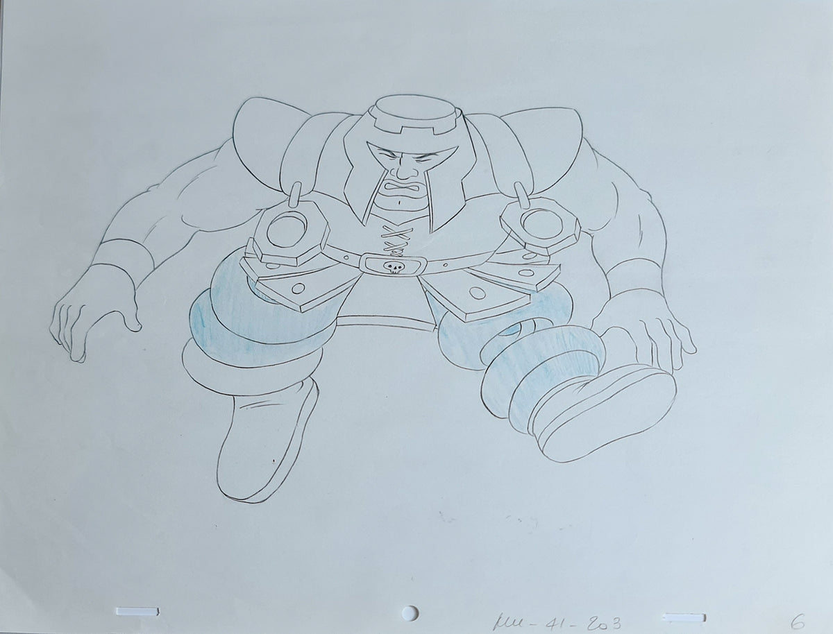 He-Man MOTU Animation Production Cel Drawing: Ram Man - 2827
