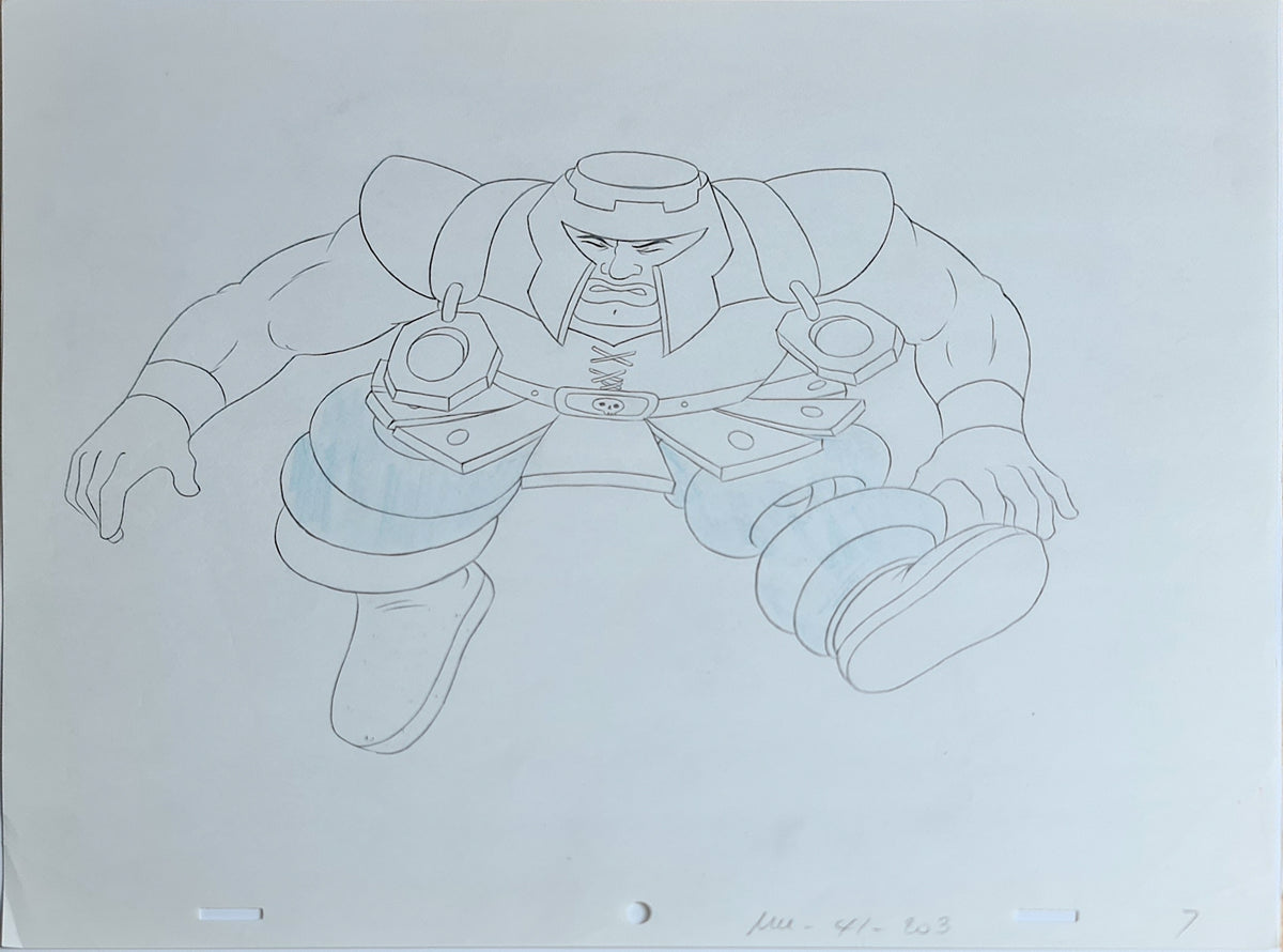 He-Man MOTU Animation Production Cel Drawing: Ram Man - 2828