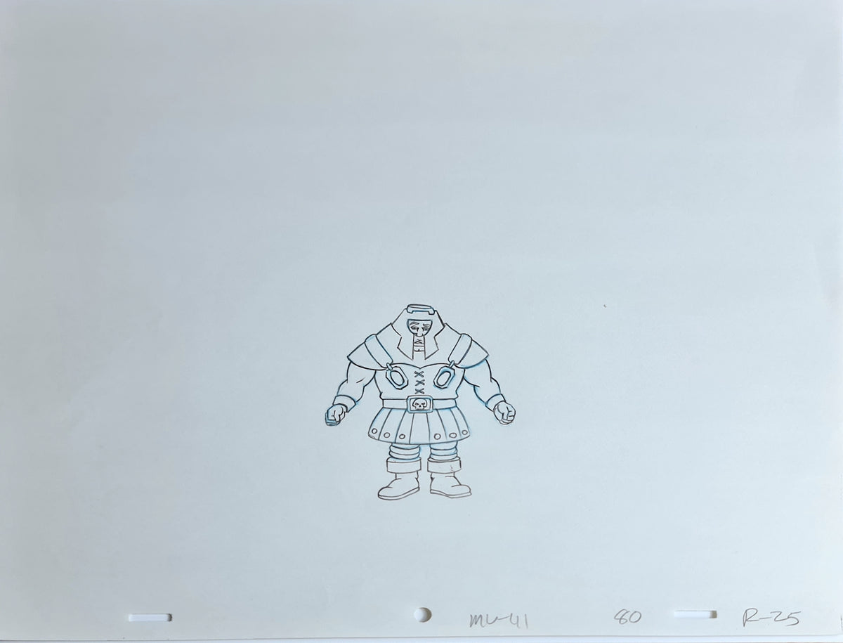 He-Man MOTU Animation Production Cel Drawing: Ram Man - 2832