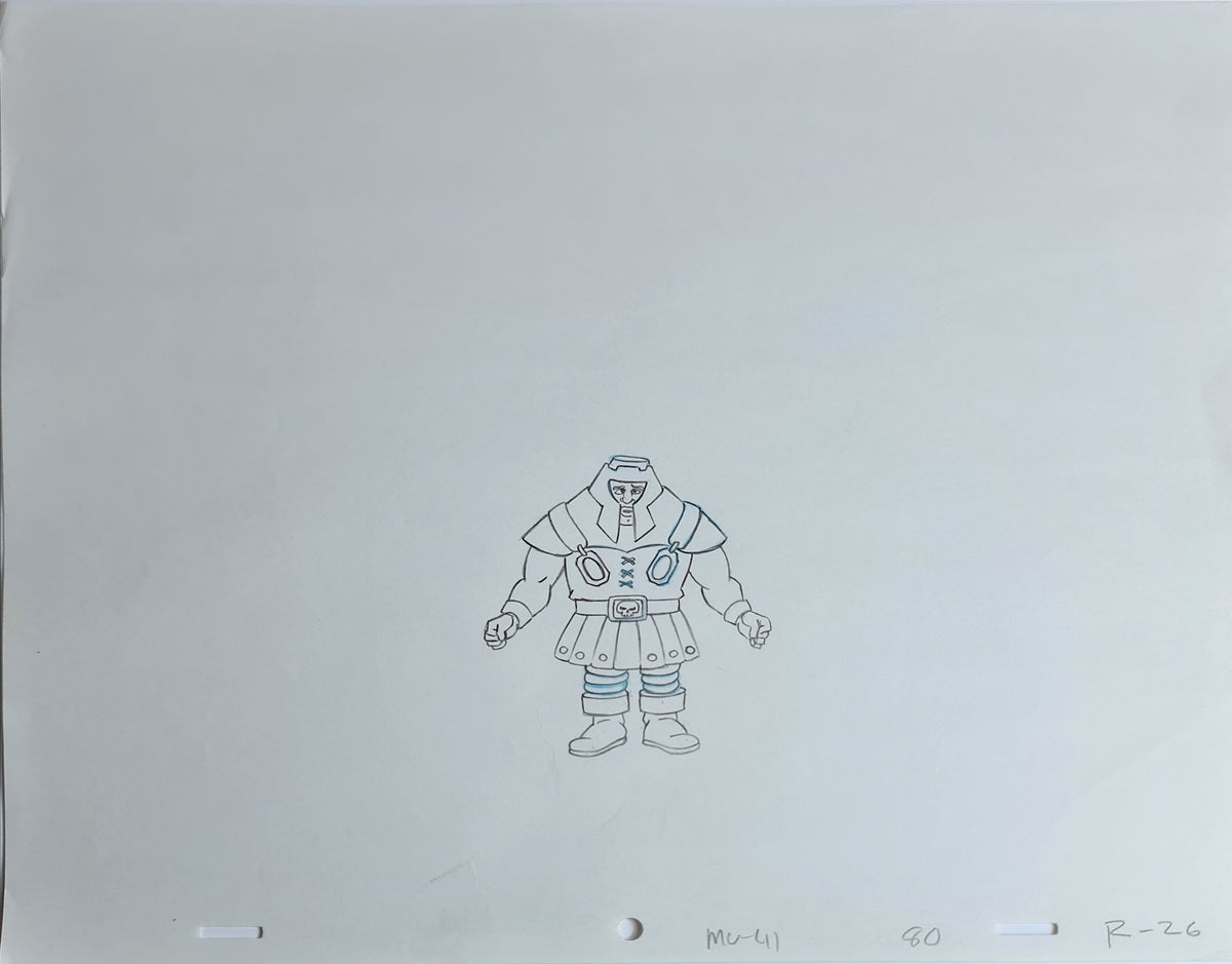 He-Man MOTU Animation Production Cel Drawing: Ram Man - 2833