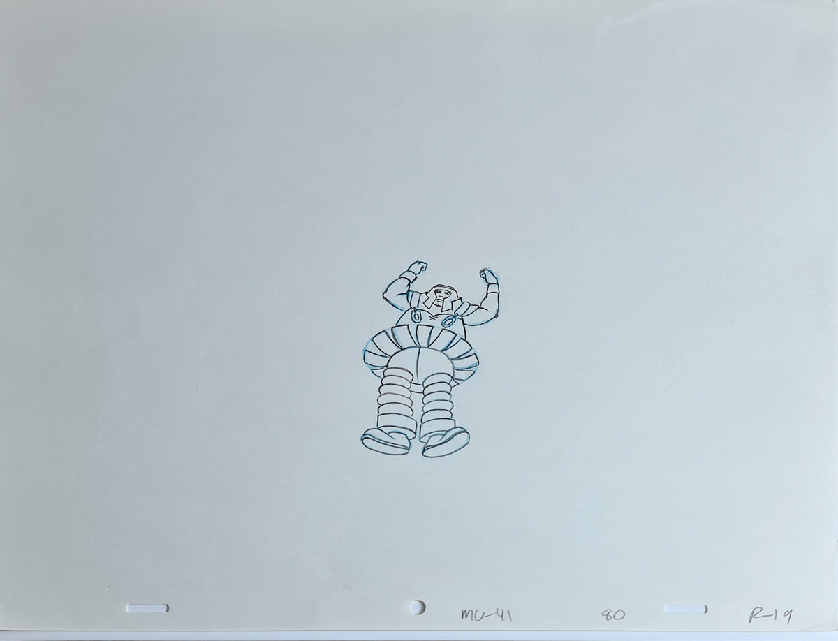 He-Man MOTU Animation Production Cel Drawing: Ram Man - 2835