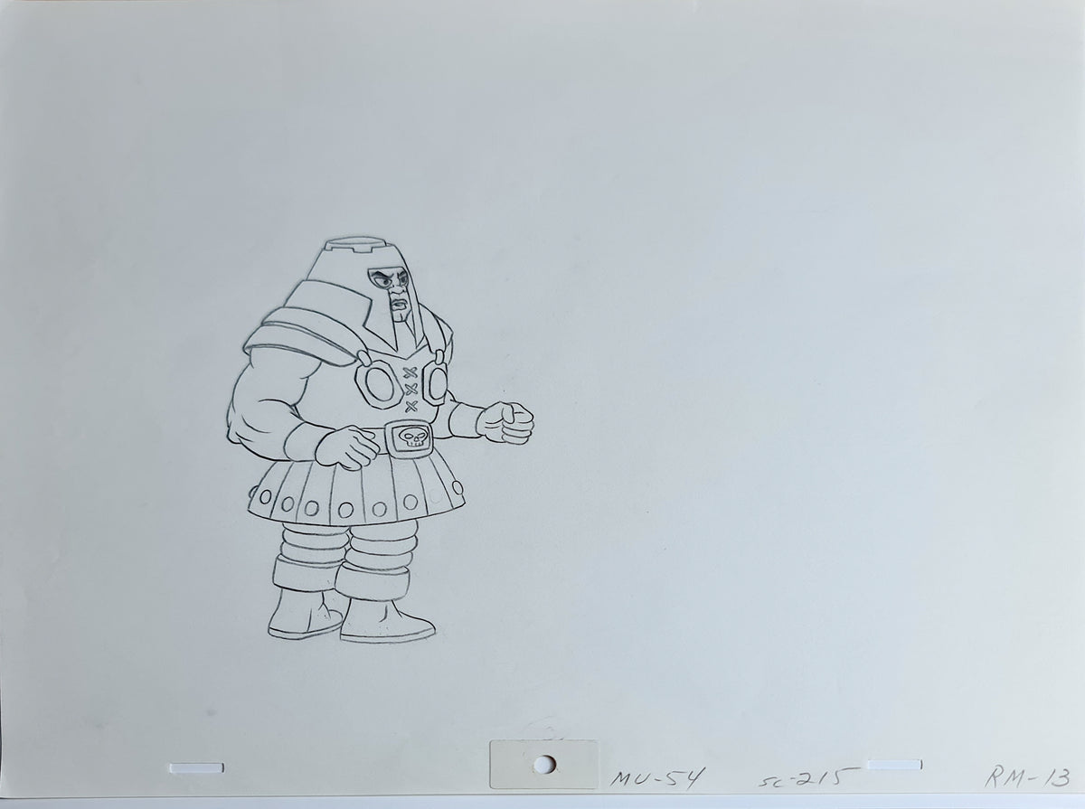 He-Man MOTU Animation Production Cel Drawing: Ram Man - 2838