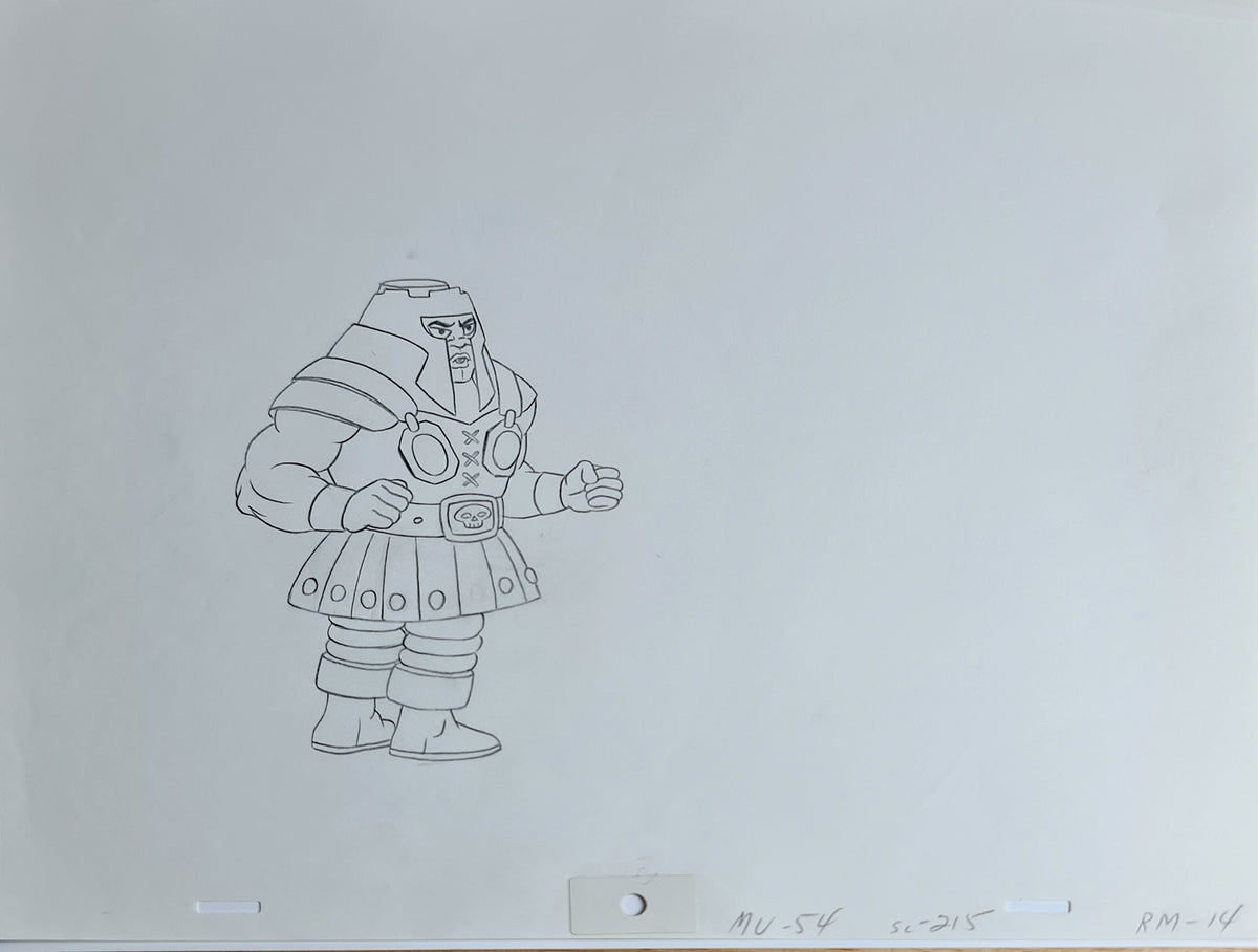 He-Man MOTU Animation Production Cel Drawing: Ram Man - 2839