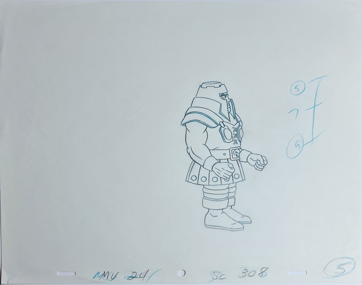 He-Man MOTU Animation Production Cel Drawing: Ram Man - 2849