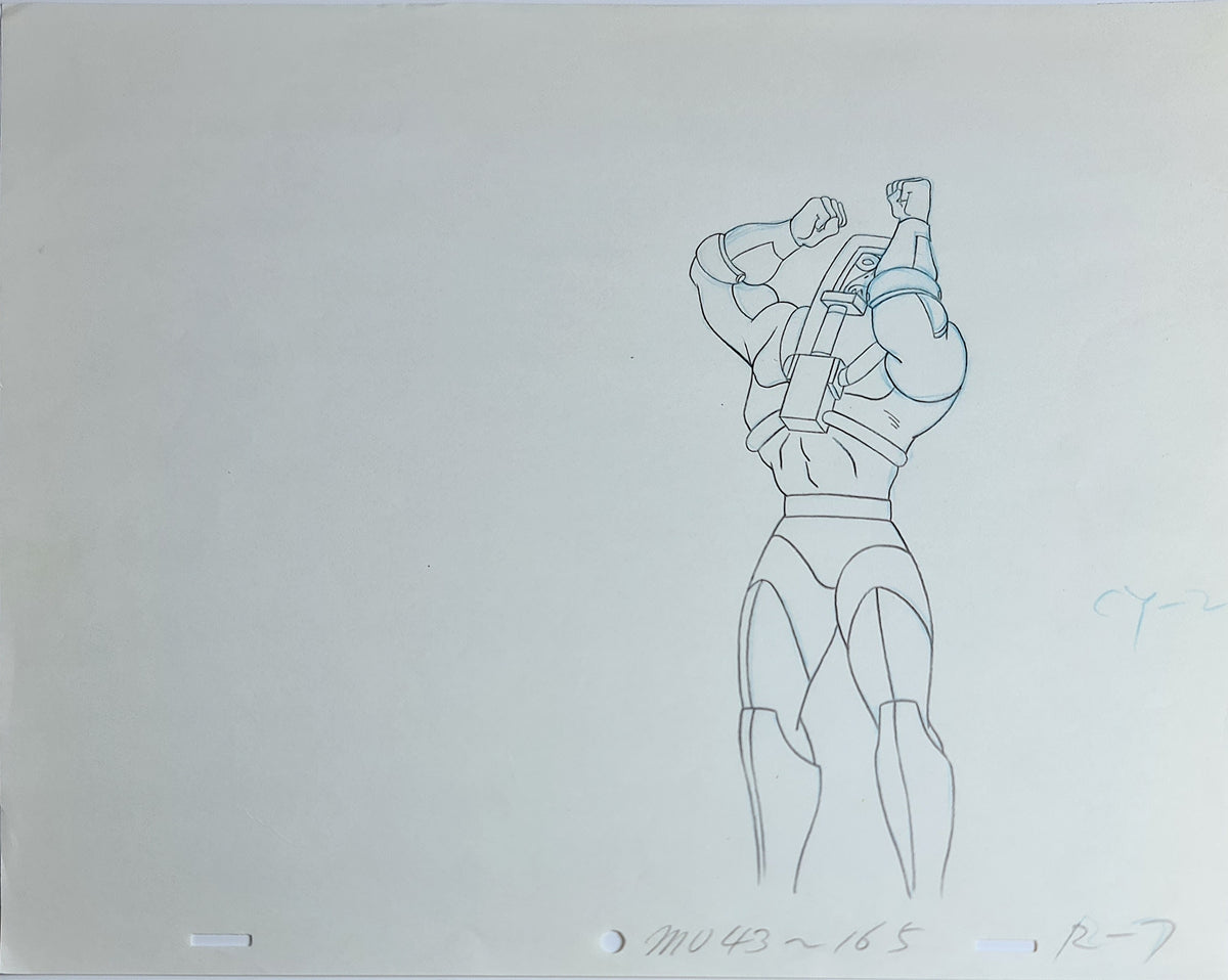 He-Man MOTU Animation Production Cel Drawing: Man-E-Faces - 2851