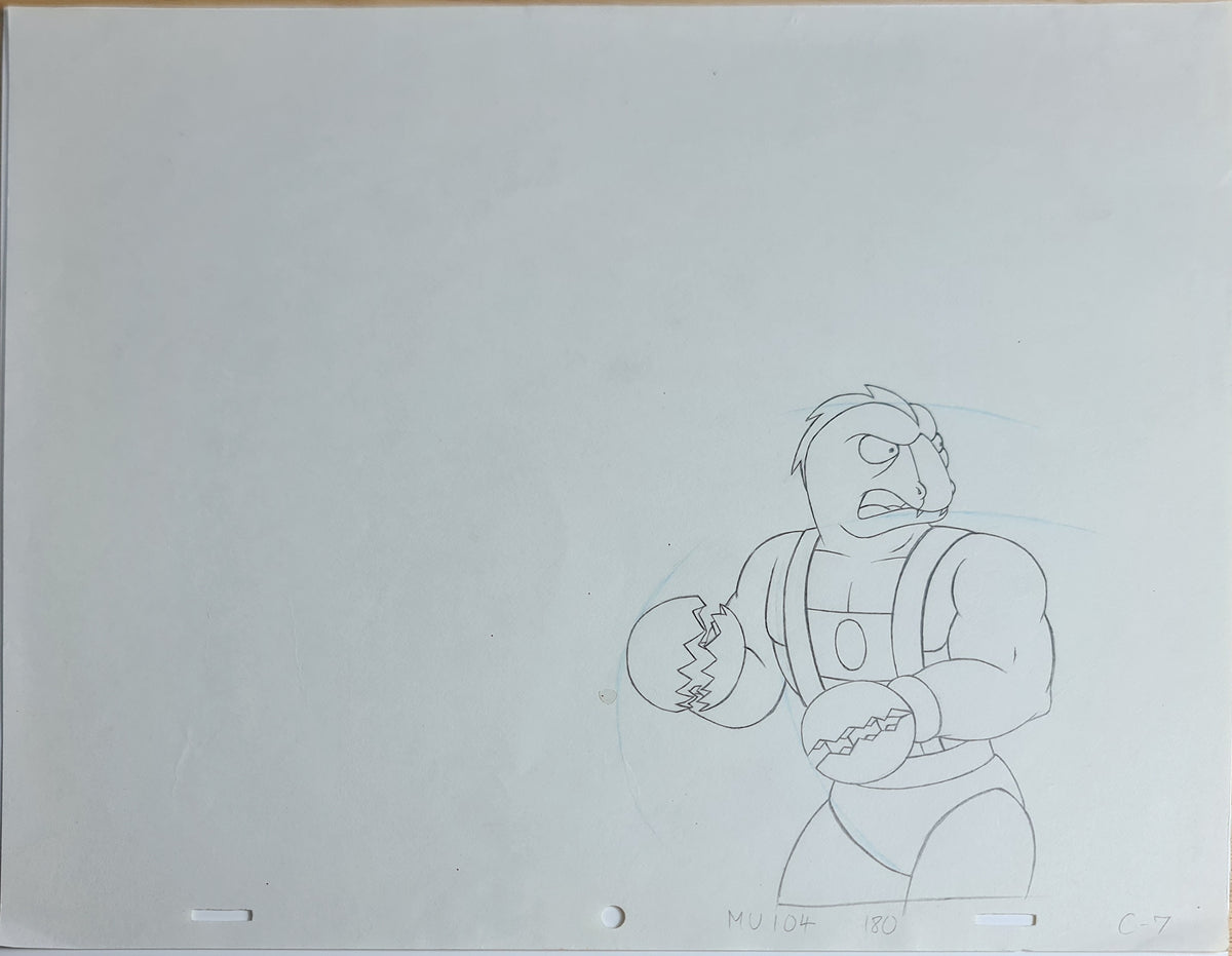 He-Man MOTU Animation Production Cel Drawing: Clawful - 2863