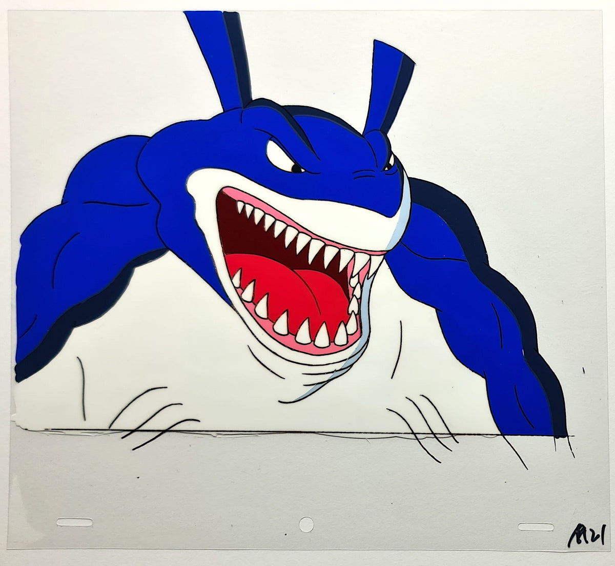 Street Sharks Animation Production Cel: Mantaman - 3066