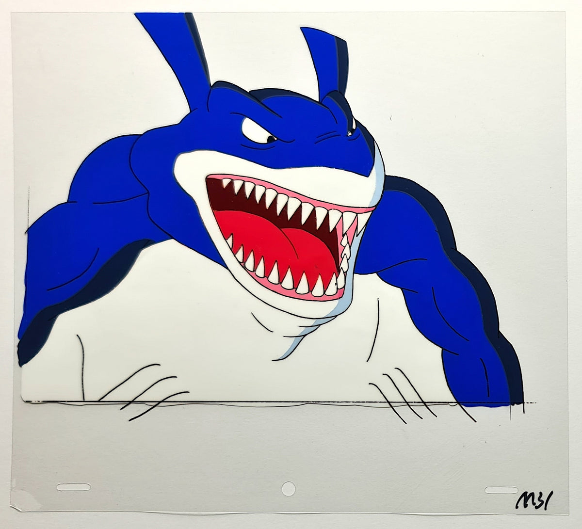 Street Sharks Animation Production Cel: Mantaman - 3076