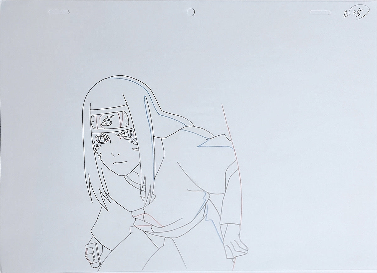 Naruto Animation Production Cel Drawing Douga: Neji - 3451