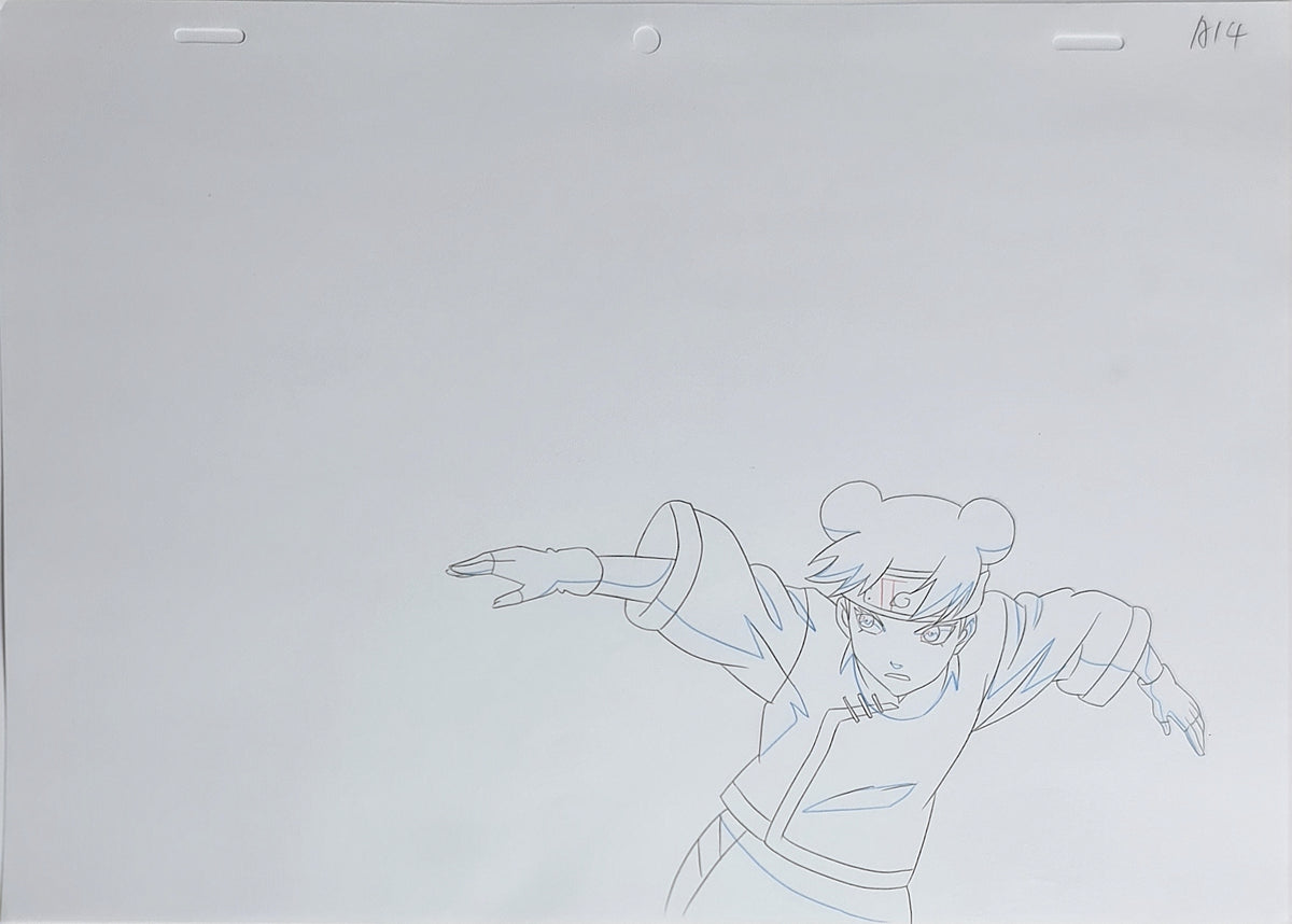 Naruto Animation Production Cel Drawing Douga: Tenten - 3536