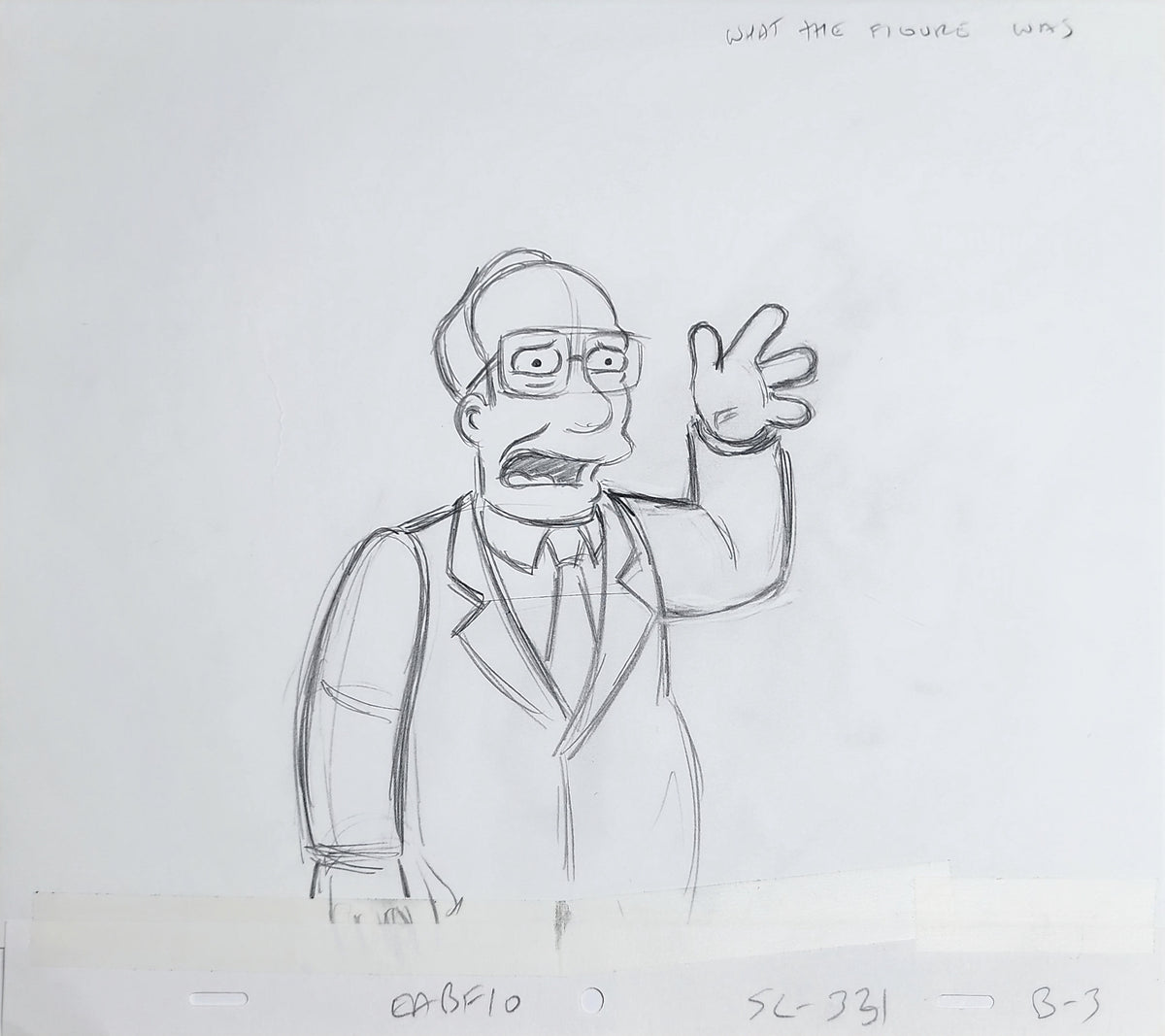 Simpsons Animation Production Cel Drawing - 3840