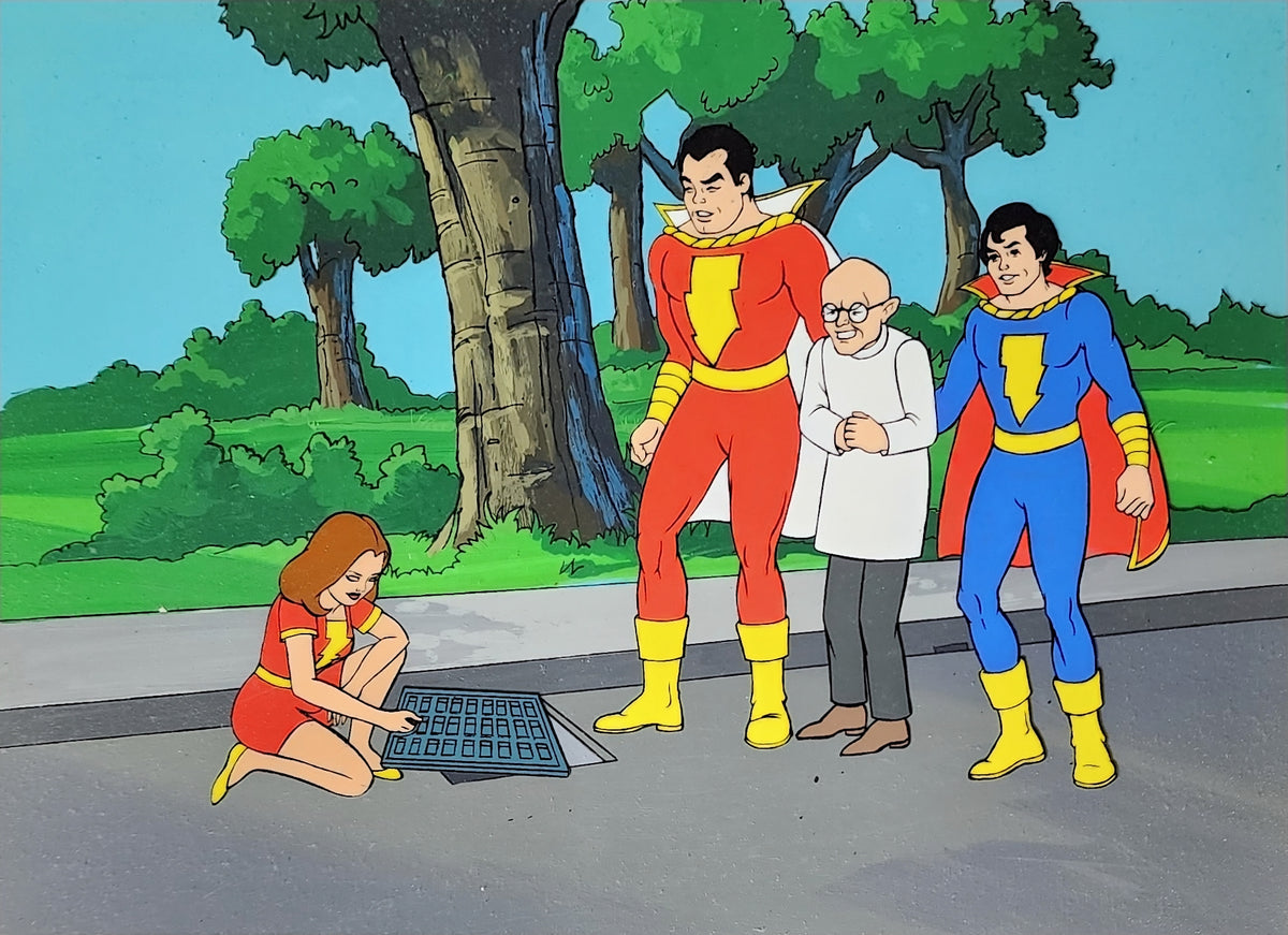 The Kid Super Power Hour With Shazam Animation Production Cel: 3852
